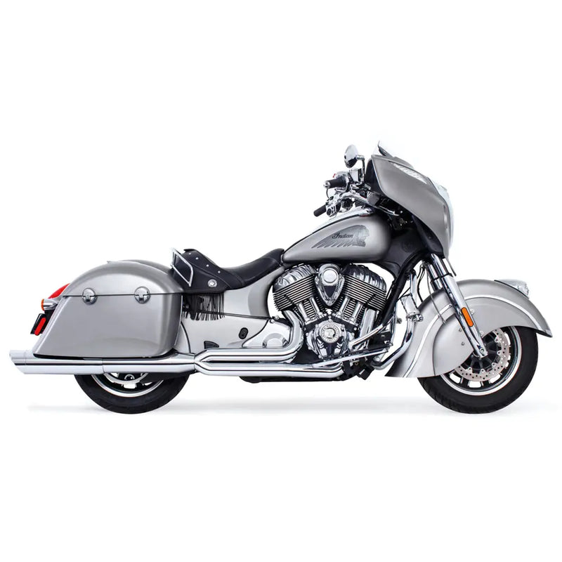 Freedom Performance Union 2-into-1 Exhaust for Indian 14-25 Roadmaster / Springfield / Chrome / Slash Cut Chrome  - Customhoj