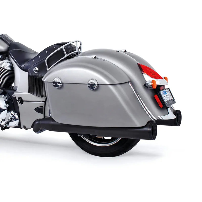 Freedom Performance Union Ghost Muffler for Indian 14-21 Chieftain / Black / Straight Cut Black  - Customhoj