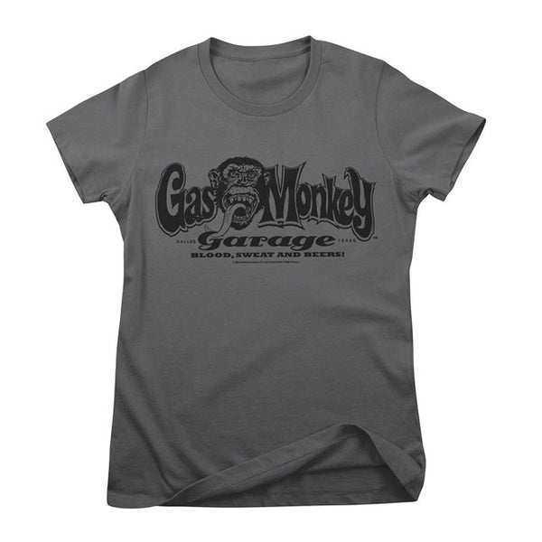 Gas Monkey Garage Logo T-Shirt Ladies S  - Customhoj