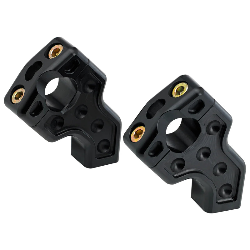 Joker Machine Dual Aluminium Pullback Handlebar Risers Black 2.5" (6.35cm)