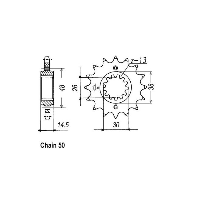 JT Sprockets Front Sprocket Honda CB750 KA/KB JT Front Sprocket for Honda Customhoj