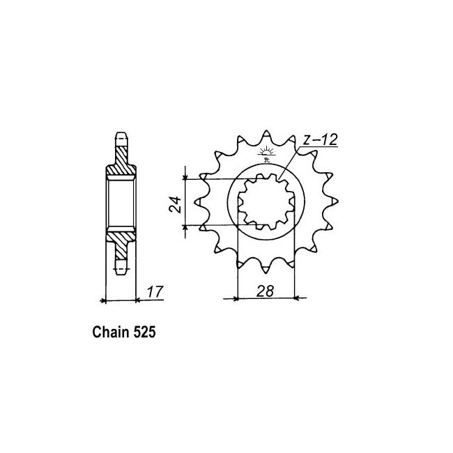 JT Sprockets Front Sprocket Honda CBR600FV 97-98 JT Front Sprocket for Honda Customhoj