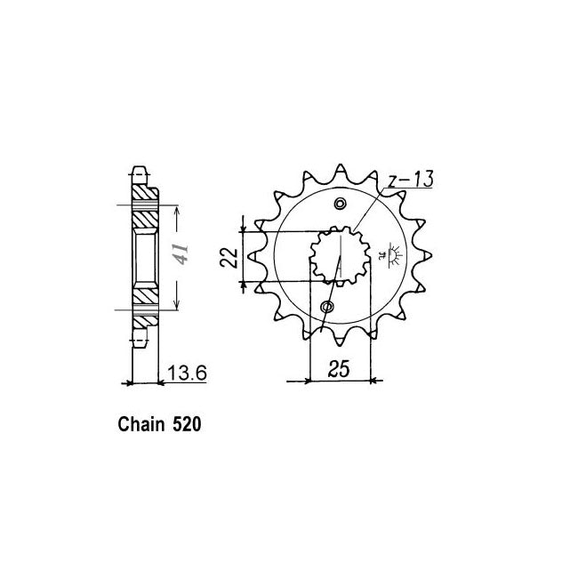 JT Sprockets Front Sprocket Honda XR650RY, R1-R4 00-04 JT Front Sprocket for Honda Customhoj