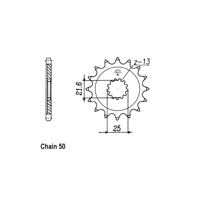 JT Sprockets Front Sprocket Yamaha XT500 78 JT Front Sprocket for Yamaha Customhoj