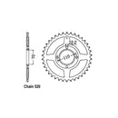 JT Sprockets Rear Sprocket Honda CM400TB,TC,TD 81-83 JT Rear Sprocket for Honda Customhoj