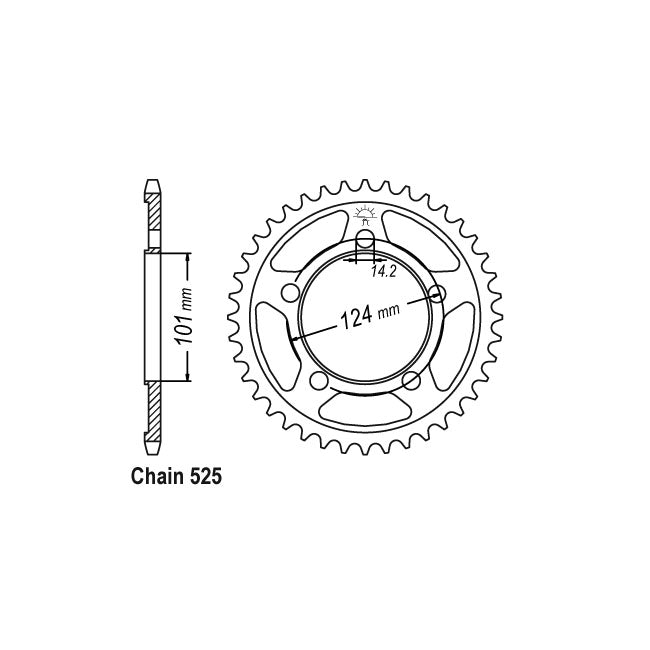 JT Sprockets Rear Sprocket KTM 1190 RC8, RC8R 08-10 JT Rear Sprocket for KTM Customhoj