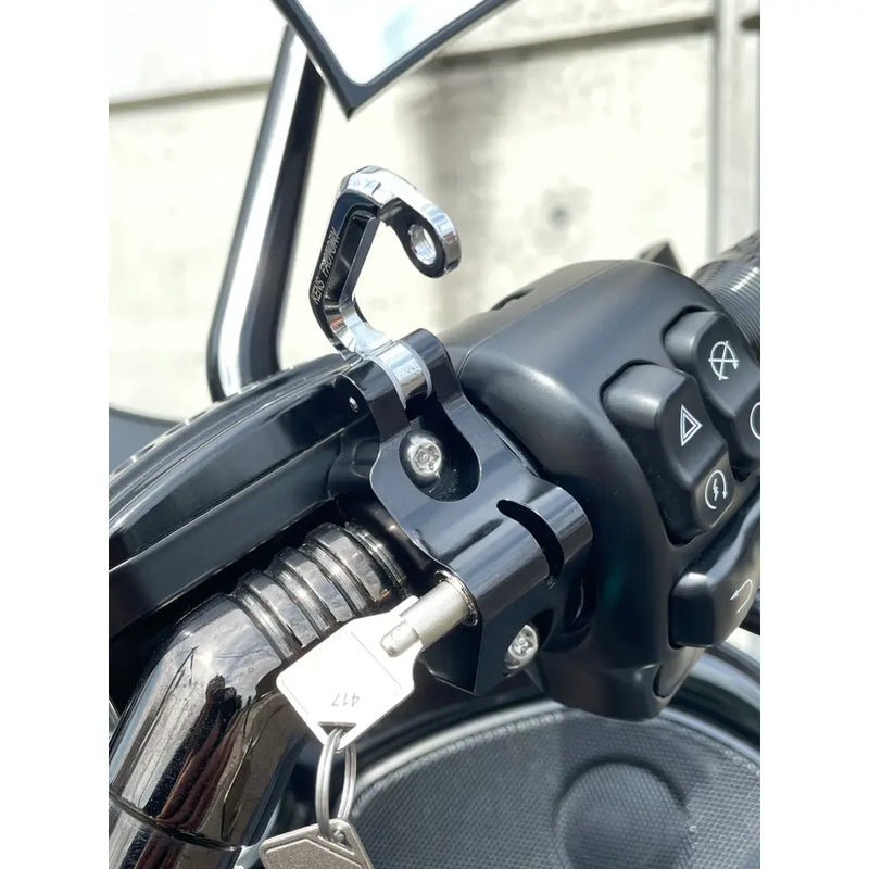 Ken's Factory Handlebar Helmet Lock for Harley  - Customhoj