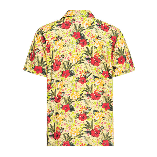 King Kerosin AOP Tropical Hawaiian Style Shirt Blazing Yello