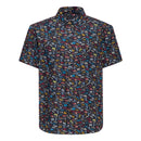 King Kerosin Printed Rebellion Short Sleeve Shirt M  - Customhoj
