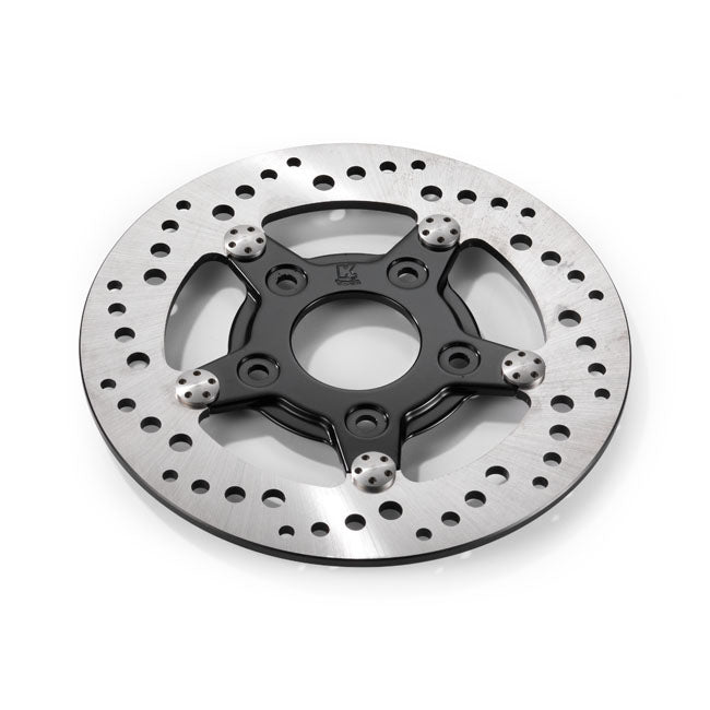 Kustom Tech Stainless Front Brake Disc for Harley 00-14 Softail (excl. Springers) (8.5") / Front Left / Black