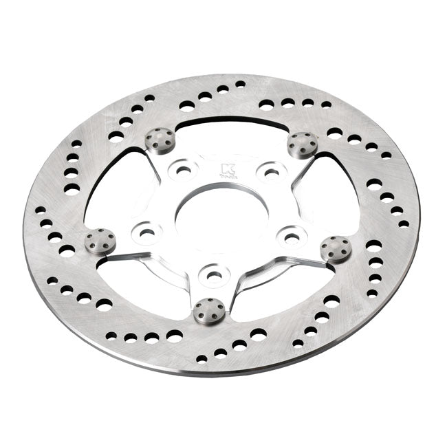 Kustom Tech Stainless Front Brake Disc for Harley 00-14 Softail (excl. Springers) (8.5") / Front Left / Polished