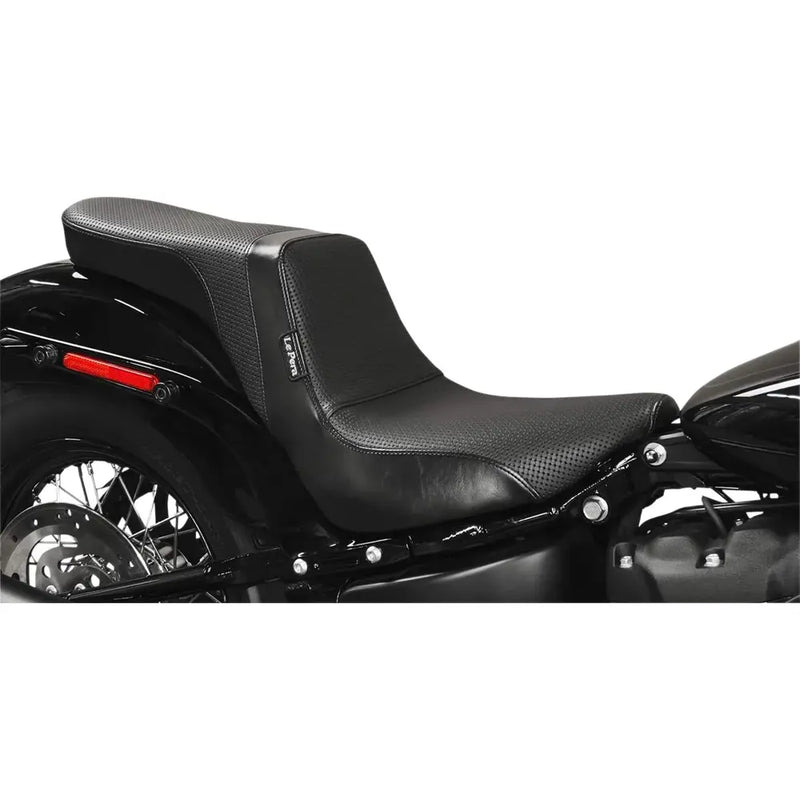 Le Pera Daytona 2-Up Seat for Harley 18-25 Softail Heritage / Deluxe / Basketweave Black  - Customhoj