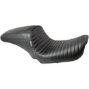 Le Pera KickFlip Seat for Harley 04-05 Dyna (excl. Wide Glide) / Pleated Black  - Customhoj