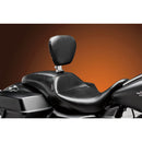 Le Pera Outcast Solo Seat for Harley 08-25 Touring (excl. 23-25 CVO; 24-25 Road Glide / Street Glide) / Black / With backrest  - Customhoj
