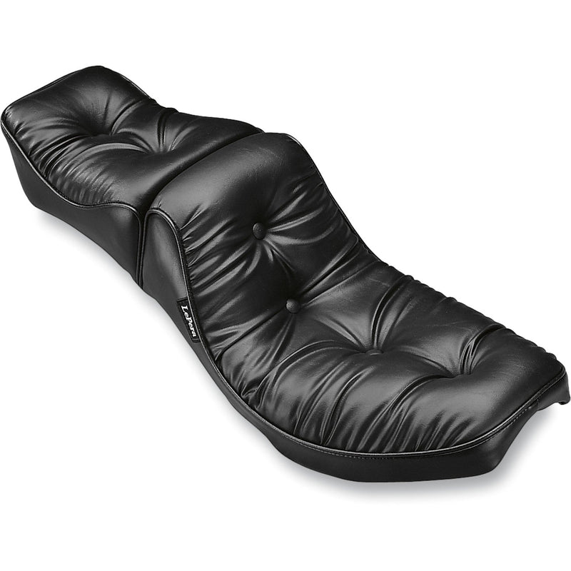 Le Pera Regal 2-Up Seat for Harley 64-84 Big Twin (excl. Softail) / Pillow Top Black  - Customhoj