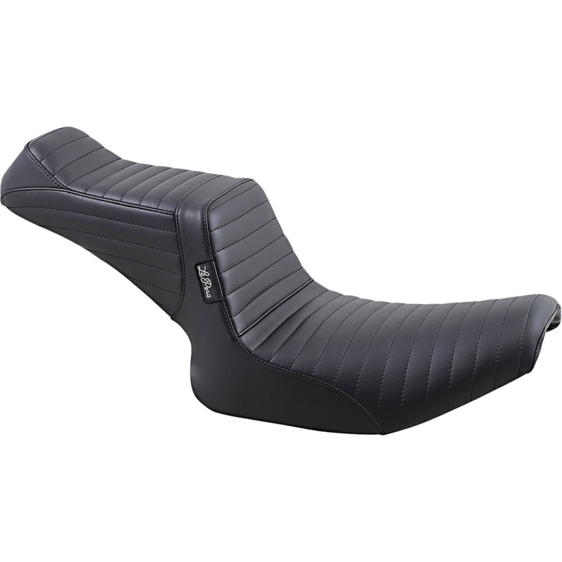 Le Pera Tailwhip 2-Up Seat for Harley 82-94 FXR / Pleated Black  - Customhoj