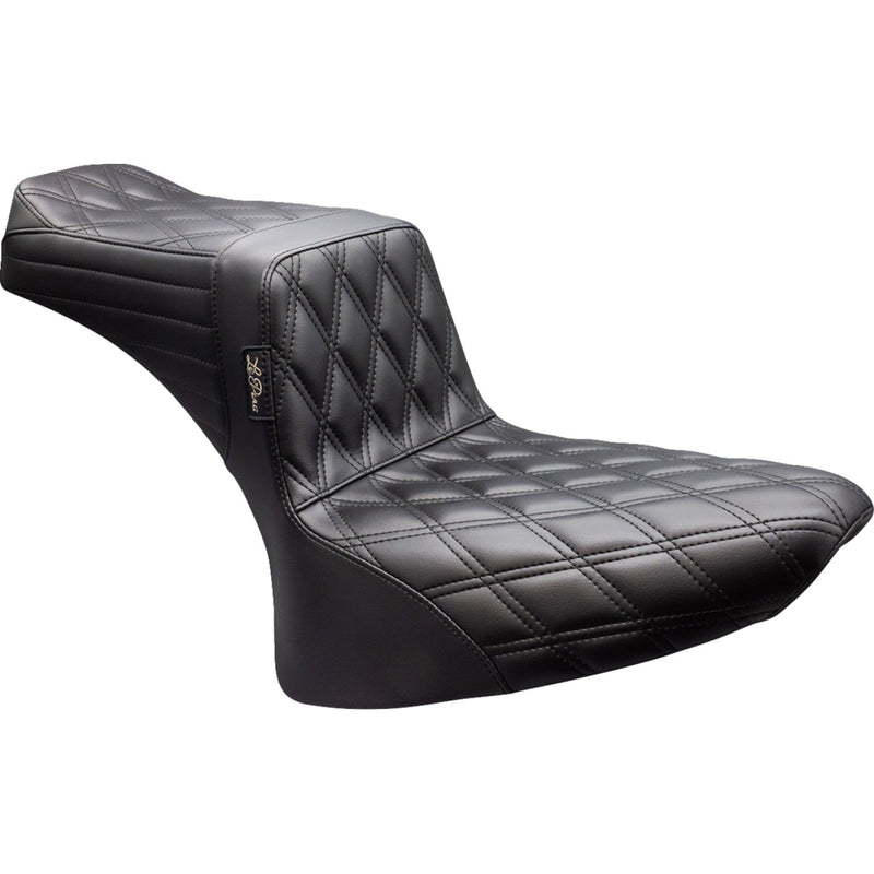 Le Pera Tailwhip 2-Up Seat for Harley 84-99 Softail / Double Diamond Black  - Customhoj