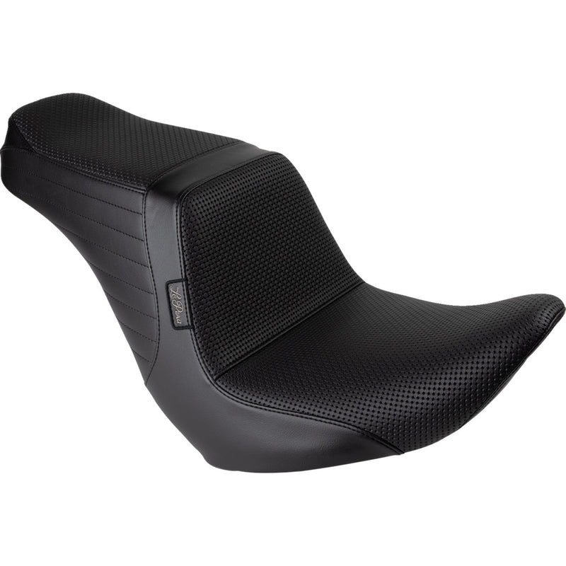 Le Pera Tailwhip Up Front 2-Up Seat for Harley 18-25 Softail Sport Glide & Low Rider / S / ST / Basketweave Black  - Customhoj