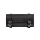 Ledrie Square Leather Motorcycle Tool Bag Black  - Customhoj