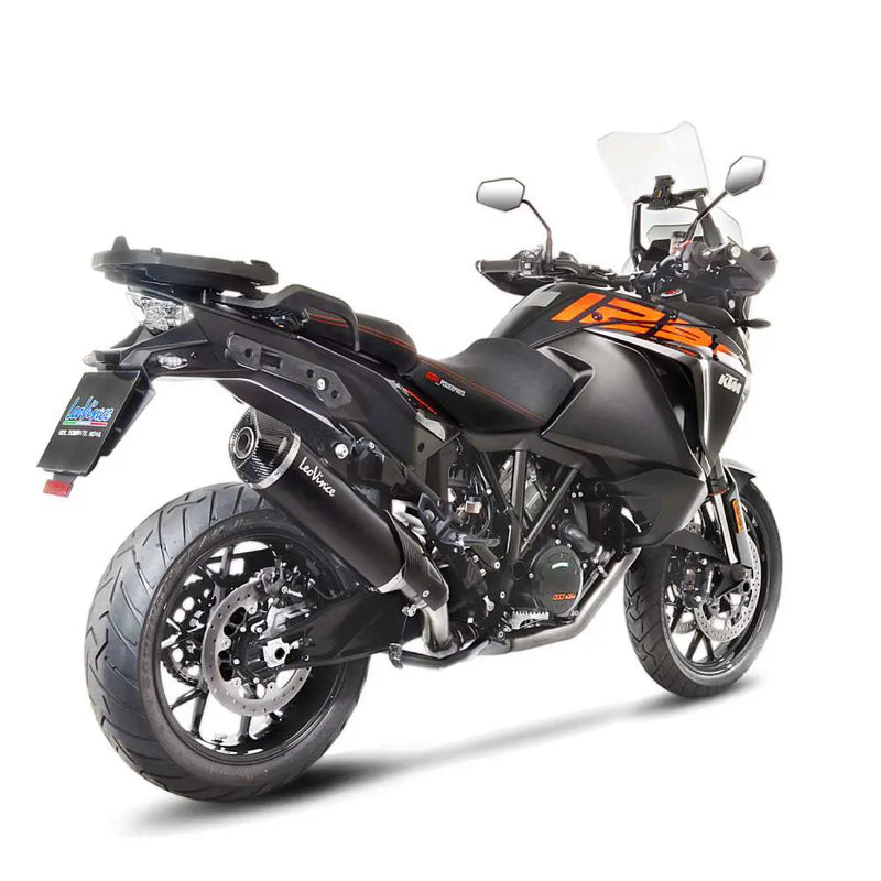 LeoVince Nero Slip-On Muffler for KTM 17-20 1290 Super Adventure R / S / T (Black stainless steel muffler) (Fits with OEM & Givi saddlebags) (ECE-approved) (14045)