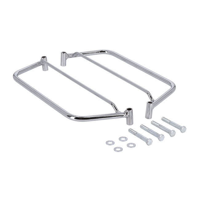 Longride Click-On Saddlebag Support Bracket Kit for Harley 86-05 Softail / Chrome  - Customhoj