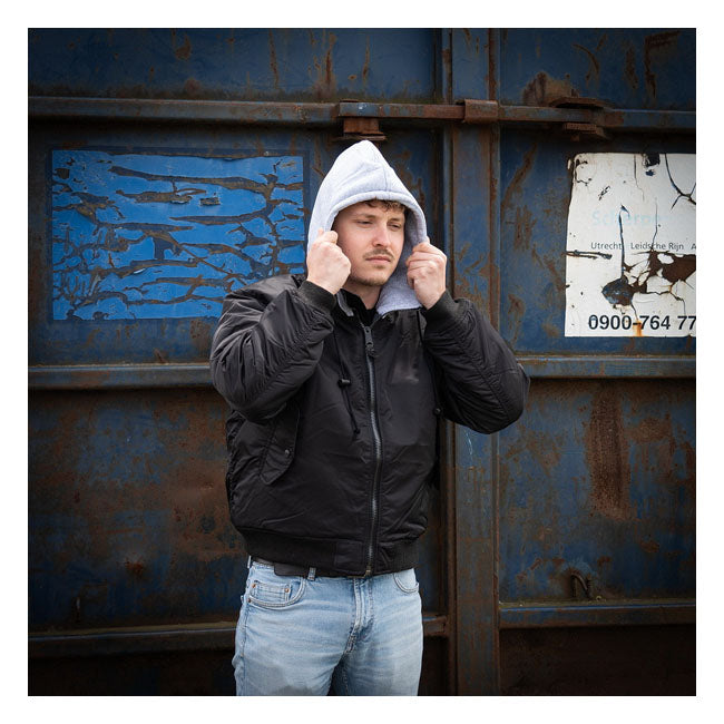 MA-1 Bomber Flight Hooded Jacket  - Customhoj