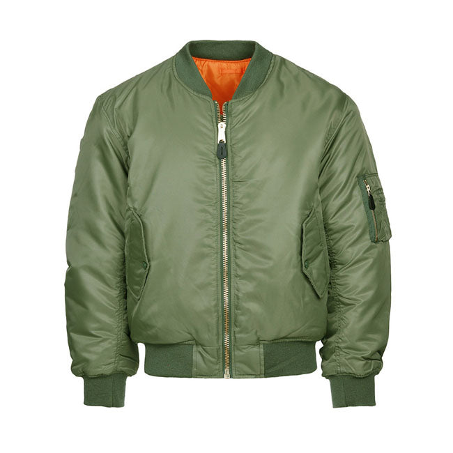 MA-1 Bomber Flight Jacket Green / S  - Customhoj