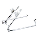 MCS Hard Saddlebag Support Bracket Set for Harley 09-13 Touring Street Glide / Road Glide (Replaces OEM: 49206-09A / 49207-09A) / Chrome  - Customhoj