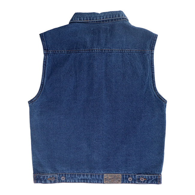 MCS Vest MCS Denim Motorcycle Vest Customhoj