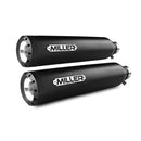 Miller Empire Euro 2 Exhaust System for Yamaha 99-04 XV1600 Wild Star / Matte Black / Straight Matte Black  - Customhoj