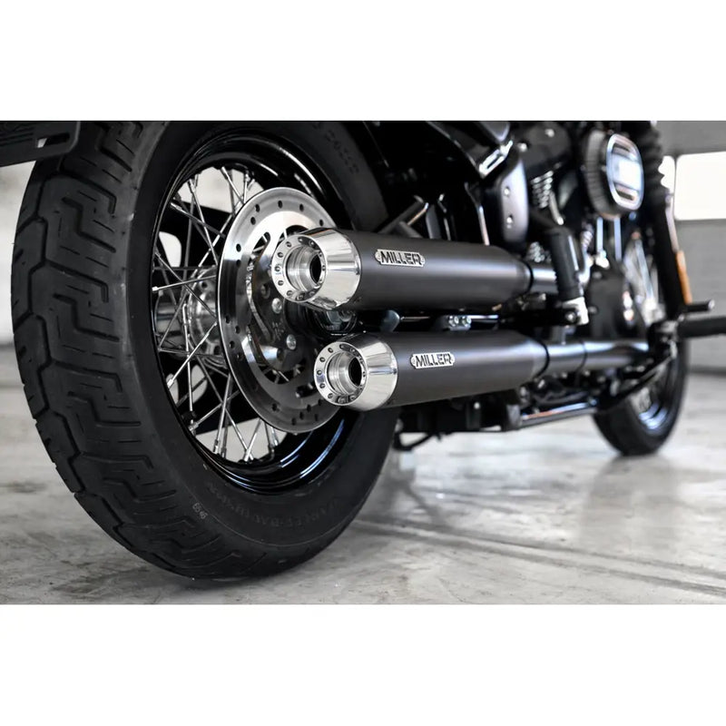 Miller Independence Euro 4 Slip-On Mufflers for Harley  - Customhoj