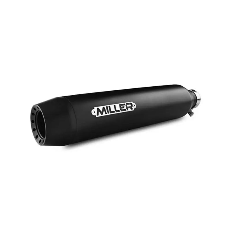 Miller Nevada Euro 3 Slip-On Mufflers for Harley 12-16 Dyna Switchback (103" engine) / Matte Black / Tapered Matte Black  - Customhoj