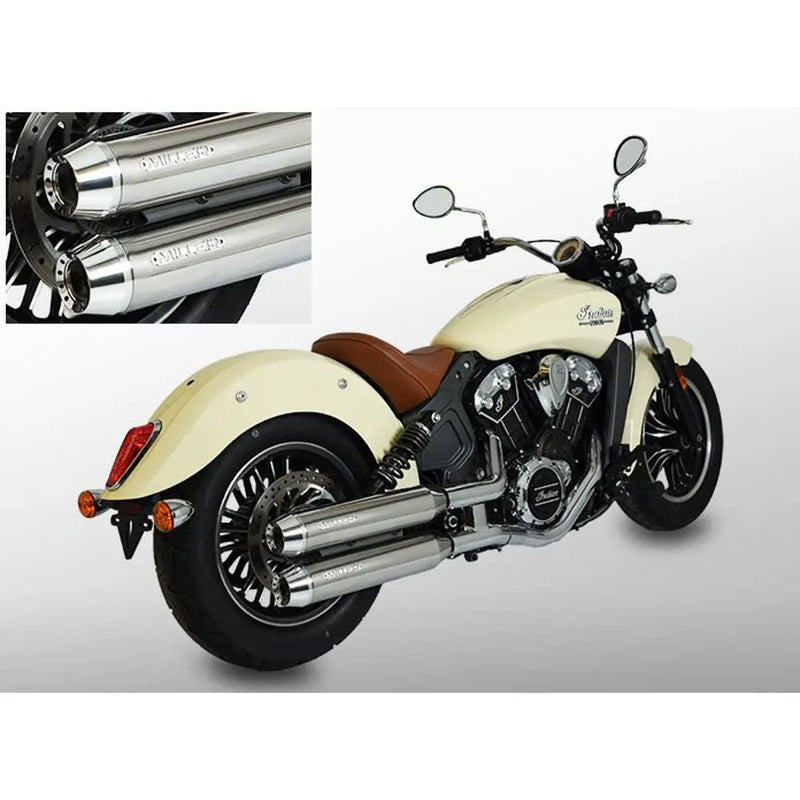 Miller Yuma Euro 3/4/5 Slip-On Mufflers for Indian  - Customhoj