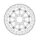 Moto-Master Brake Disc Ducati Monster 1200 R 16-20 Moto-Master Halo Front Right Brake Disc for Ducati Customhoj