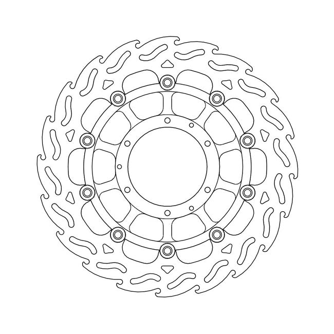 Moto-Master Brake Disc Honda CB 1300 (ABS) 03-12 Moto-Master Flame Front Left Brake Disc for Honda Customhoj