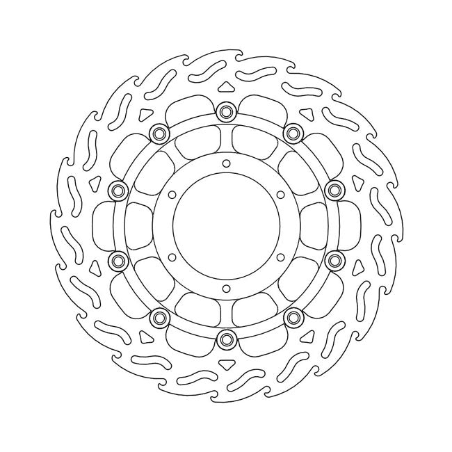 Moto-Master Brake Disc Honda CTX 1300 2014 Moto-Master Flame Front Left Brake Disc for Honda Customhoj