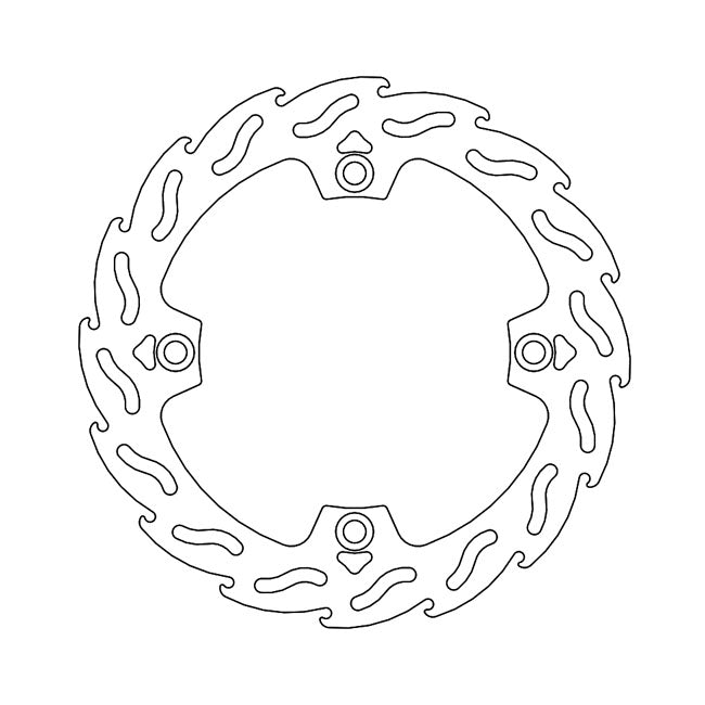 Moto-Master Brake Disc Honda NX 650 Dominator 88-92 Moto-Master Flame Front Left Brake Disc for Honda Customhoj