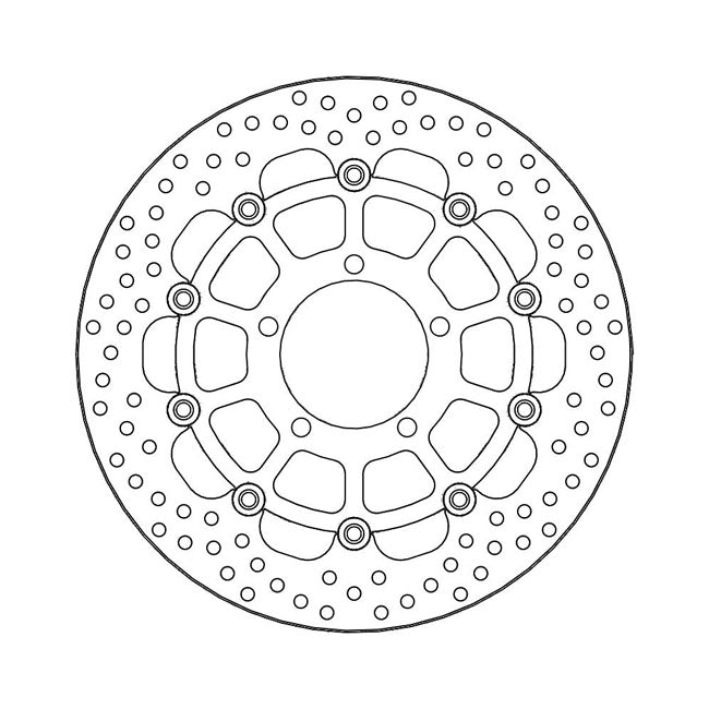 Moto-Master Brake Disc Triumph Daytona 675 13-17 Moto-Master Halo Front Left Brake Disc for Triumph Customhoj