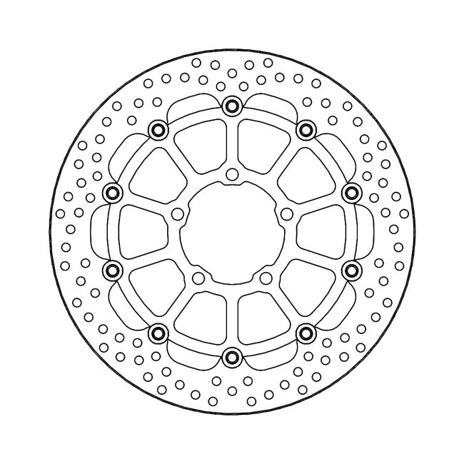 Moto-Master Brake Disc Triumph Rocket 3 2500 GT 20-22 Moto-Master Halo Front Left Brake Disc for Triumph Customhoj