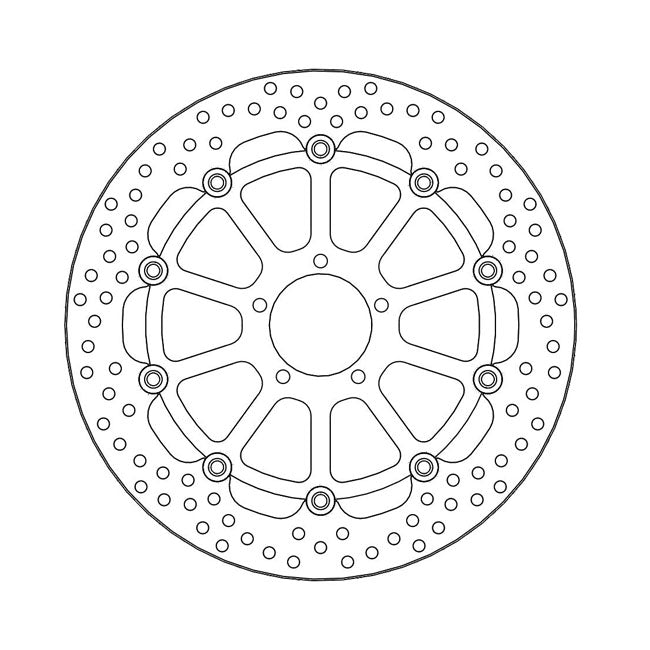 Moto-Master Brake Disc Yamaha YZF R1 1000 SP 2006 Moto-Master Halo Front Right Brake Disc for Yamaha Customhoj