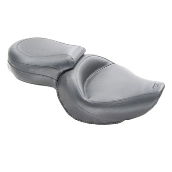 Mustang Standard Touring 2-Up Seat for Harley 04-22 XL Sportster with 7.9 / 12.5 liter tank / Plain  - Customhoj