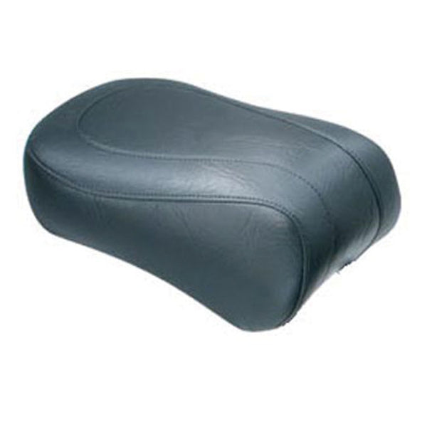 Mustang Standard Touring Passenger Seat for Harley 00-17 Softail Deluxe / Springer Classic / Heritage Springer / Black / Plain / Non-Recessed  - Customhoj