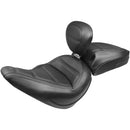 Mustang Standard Touring Solo Seat for Harley 18-21 Softail Slim / Quadruple / With backrest  - Customhoj