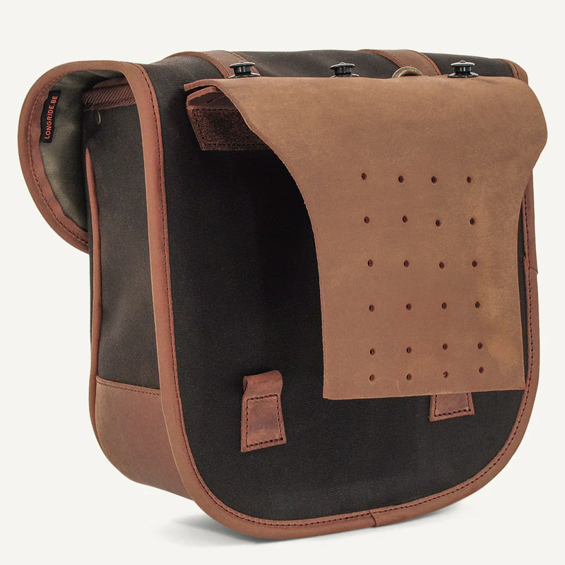Longride Pannier Universal 18L Throw-Over -moottoripyörän satulalaukkusetti