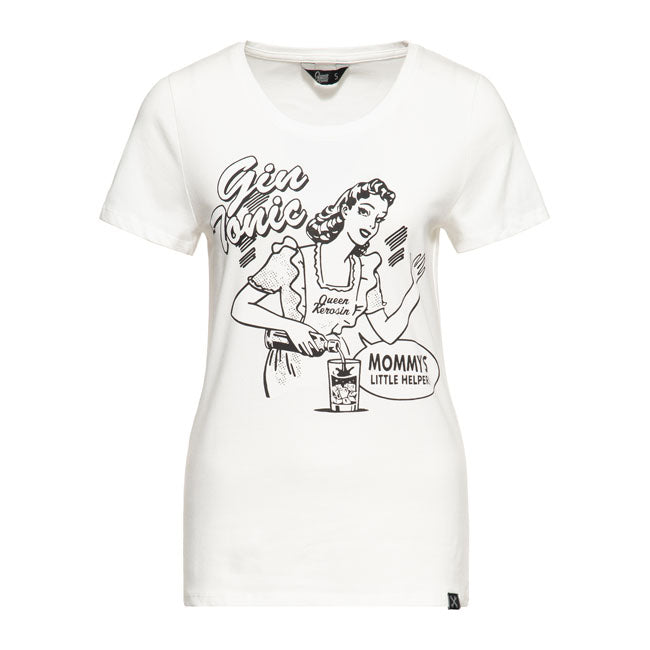 Queen Kerosin Gin Tonic T-Shirt Off White / M