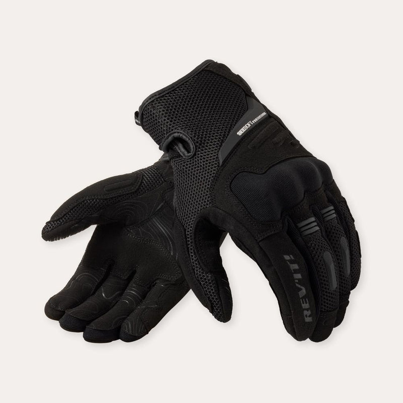 REV'IT! Cavern Motorcycle Gloves Black / S  - Customhoj