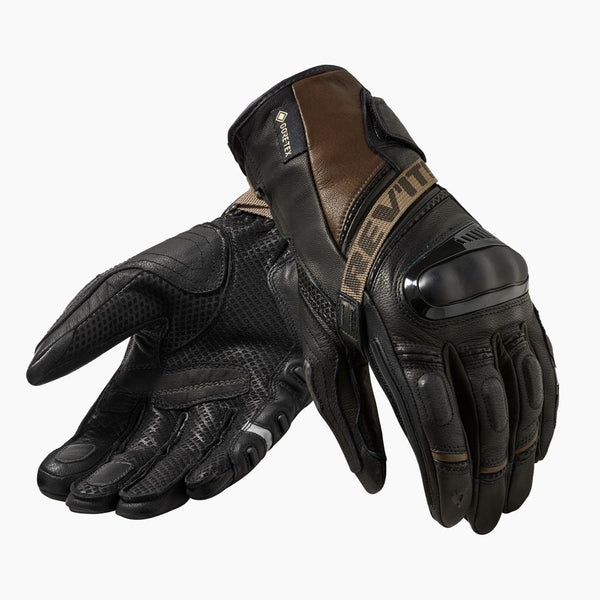 REV'IT! Dominator 3 GTX Motorcycle Gloves Black/Sand / XS