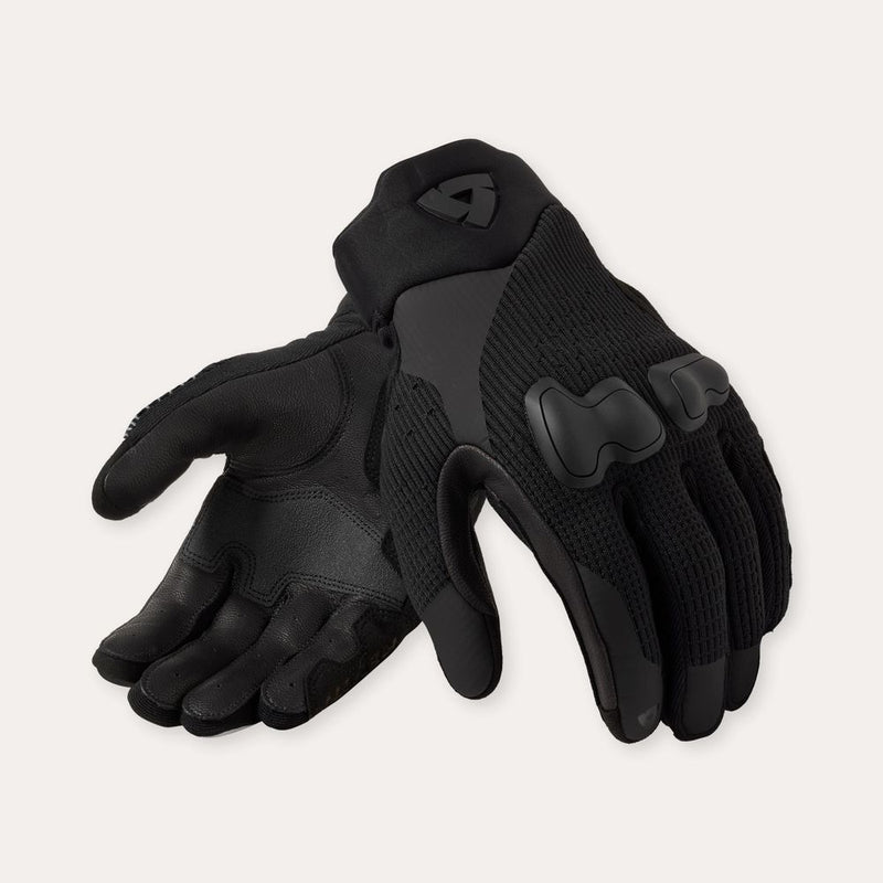 REV'IT! Kinetic 2 Motorcycle Gloves Black/White / S  - Customhoj