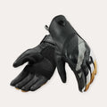 REV'IT! Redhill Ladies Motorcycle Gloves Black/Ocher Yellow / XS  - Customhoj