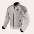 REV'IT! Torque 2 H2O Motorcycle Jacket Silver/Grey / S  - Customhoj